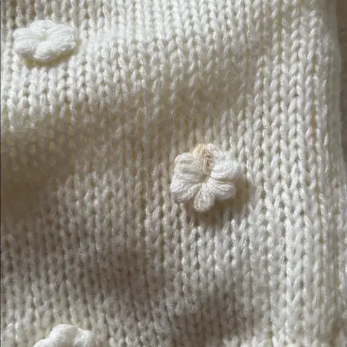 Farm Rio  Handmade Flowers Embroidered Sweater