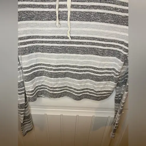 Rue 21  Cropped striped hoodie