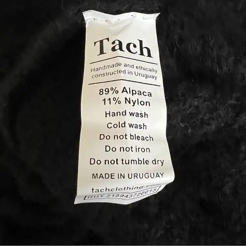 Tach Clothing Women’s Polina Top Elena Crochet Knit Skirt Set Black Rosettes S