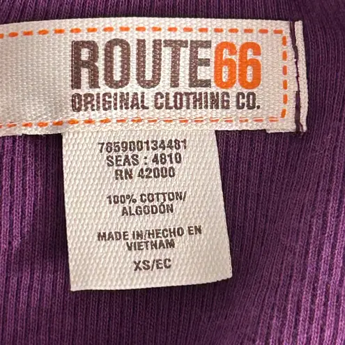 Route 66 Henley Top Small Purple