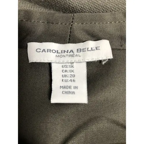 Carolina belle Women Jacket Cinched Waist 1X Cap 3/4 Sleeve Open Lagenlook Boho
