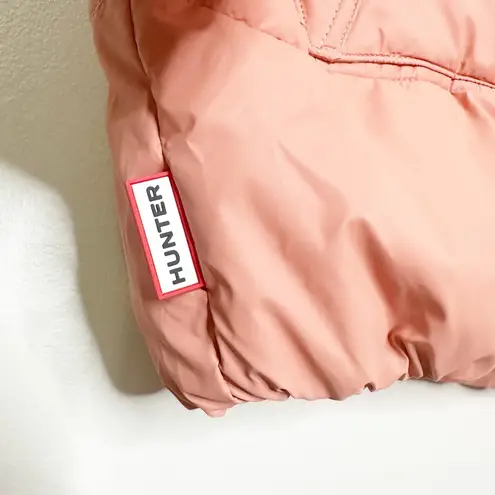 Hunter  Intrepid Oversized Puffer Jacket Salmon Pink Medium