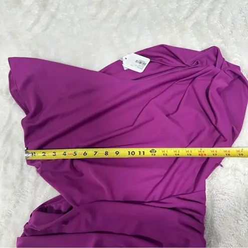 Tanya Taylor  Size 12 Purple Elegant Ruched Cut Out Side Slit Nami Gown Dress