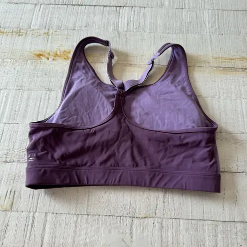 Fair Harbor the Corliss Sports Bra size Large in Purple Racerback Activewear