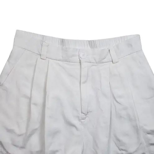 Mable Anthropologie Aliya Shorts Womens Small White Linen Blend High Rise