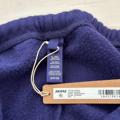SKIMS Cotton Fleece Classic Jogger in Concord, Size Small
