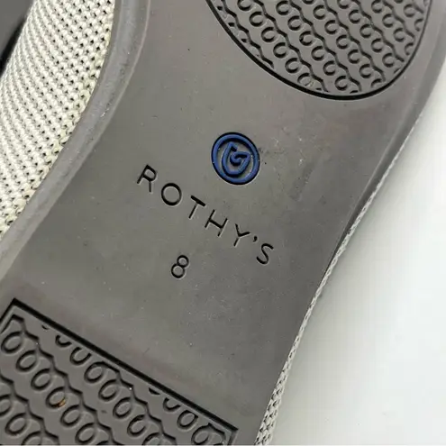 Rothy's ROTHY’S The Flat Round Toe Flax Birdseye Gray Cream Ballet Flats, Size 8