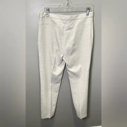 Akris Punto Women's Franca Techno Cotton Blend Light Gray Pants Size 6