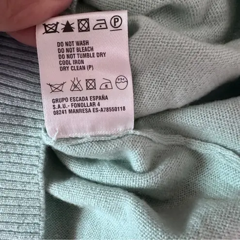 NWT Escada 100% Cashmere Knit Luxury pinch shell Tank Top Sweater size 38 M Size M