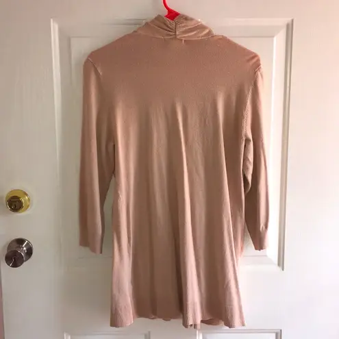 Laura Ashley Khaki Soft Stretch Rayon Cardigan Size Medium