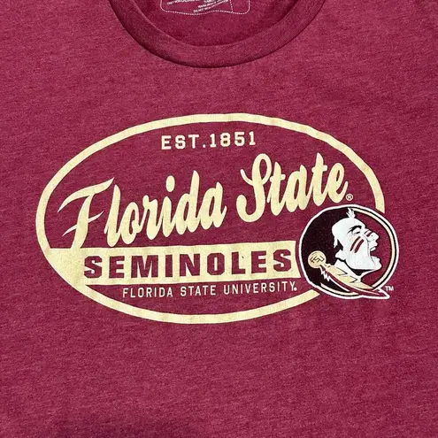 Campus Heritage Florida State Seminoles Shirt Juniors L Short Sleeve Crewneck Red Size M