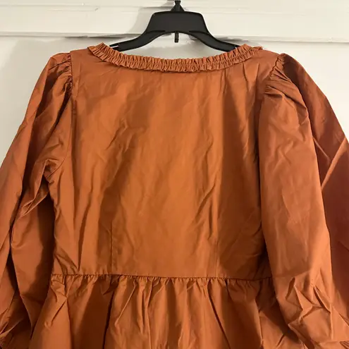 Gap NWT  Puff Sleeve Ruffle Mini Dress