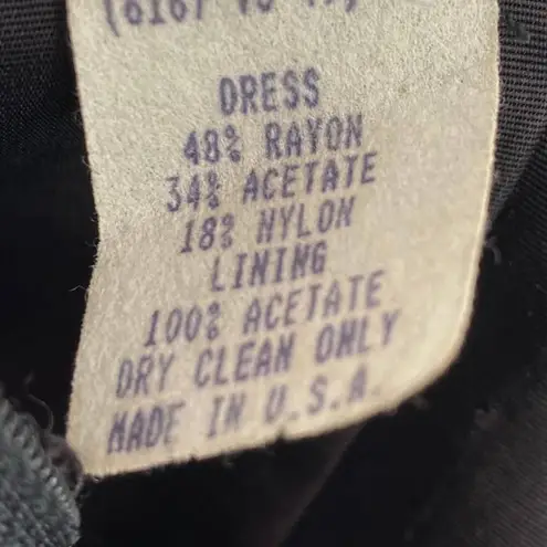 Moda Vintage 80s 90s Fitted Lace Mini Dress Long Sleeve Black Intl Womens 8