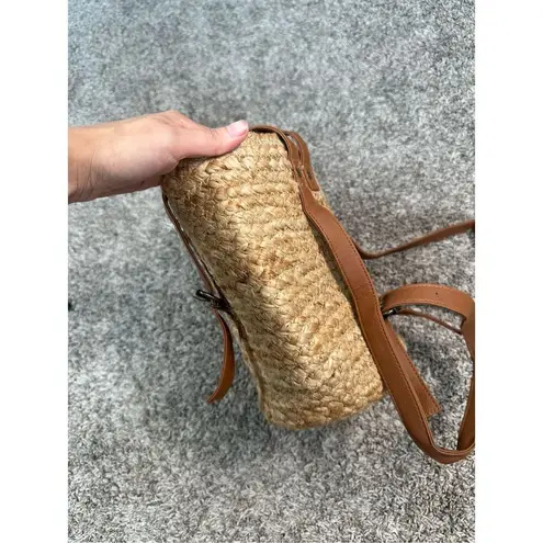 NWT XIX Palms Beachly The Shore Break Jute Insulated Picnic Cooler Backpack Boho Tan