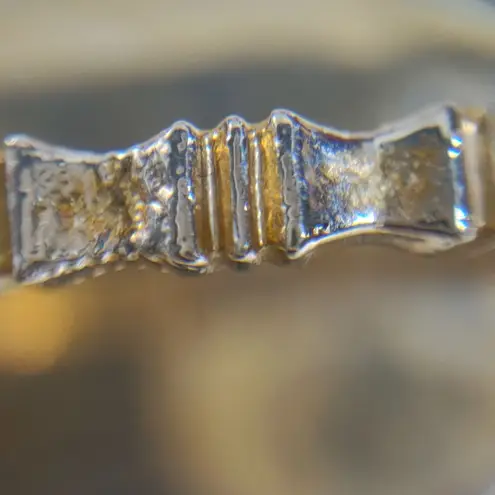 Oval Mother Pearl Scarf Clip Pony Tail Hair Cover Vintage Secure Hinge Closure Gold