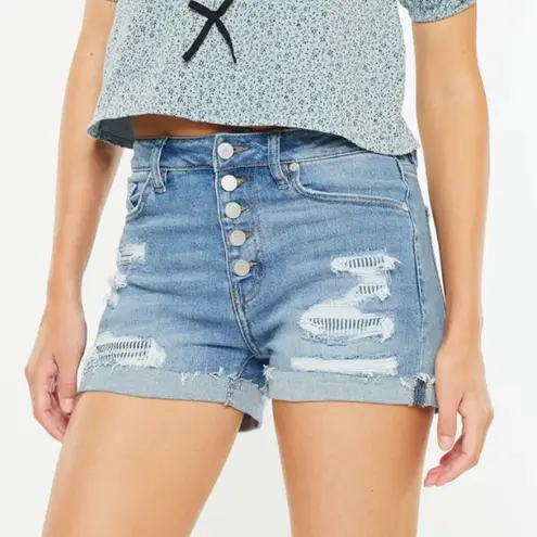 KANCAN Krista High Rise Shorts Blue Size 26