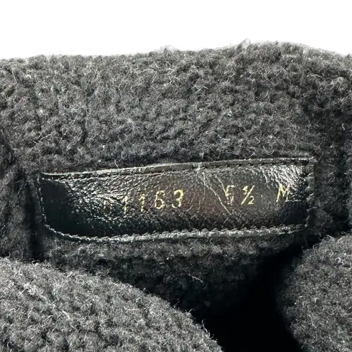 Salvatore Ferragamo Black Suede Shearling Lined Boots Size 5.5 M