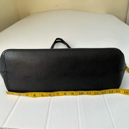 Tory Burch  Perry Pebbled Leather Tote Bag Black Large - Image 6