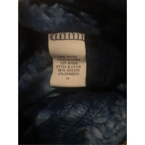 Soft Surroundings blue and white tie-dye open-front cardigan or cover-up, made o