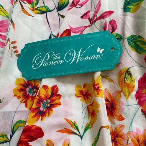 Pioneer Woman Square Neck Raglan Sleeve Floral Top M Size M