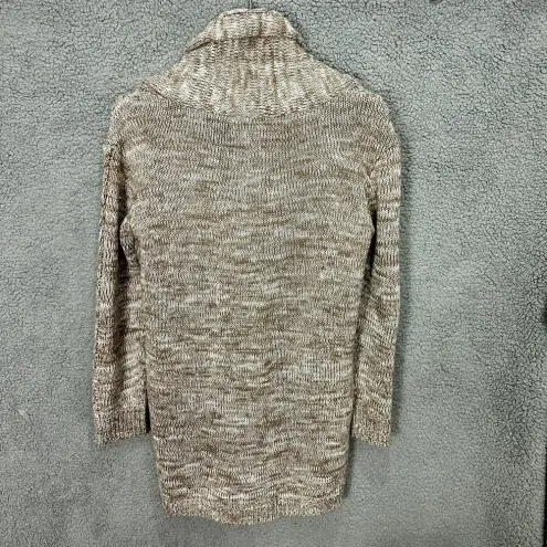 Laura Scott  Cardigan Womens Small Brown Fisherman Cable Knit‎ Toggle Academia
