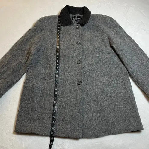 London Fog Vintage Wool Blend Peacoat Size 10 Petite Outerwear Minimalist