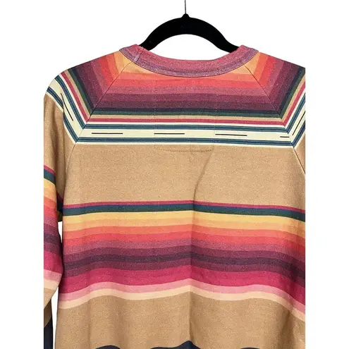 Aviator Nation TULUM BOLT STITCH SWEATSHIRT LIGHT KHAKI WOMEN’S SIZE SMALL