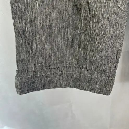Sharagano ⭐️2/$10 Studio Gray Linen Blend Cropped Casual Wide Leg Pants 12P