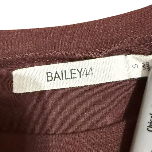 Bailey 44 Burgundy Dress with Black Chain Trim on Arm Sz S *flawed*