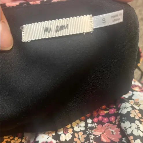 Red and Brown Floral Wrap Jumpsuit