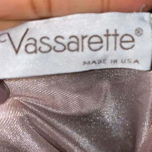 Vassarette Underneath It All Vintage night Gown sleeveless floral embroidered M