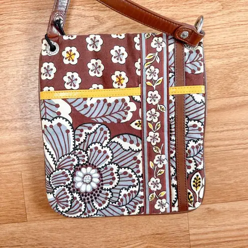 Vera Bradley Retired  Purse Flipster Crossbody Bag Slate Blooms
