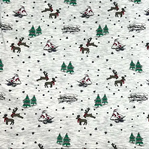 Free Planet T-Shirt Christmas Print All Over Santa Short Sleeve