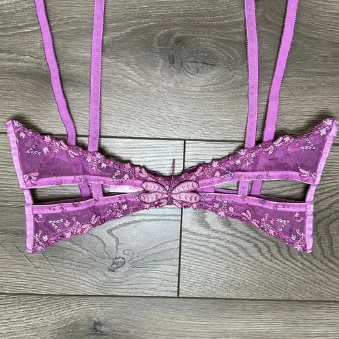 Voight Pink Garter Belt With Garters Size Medium