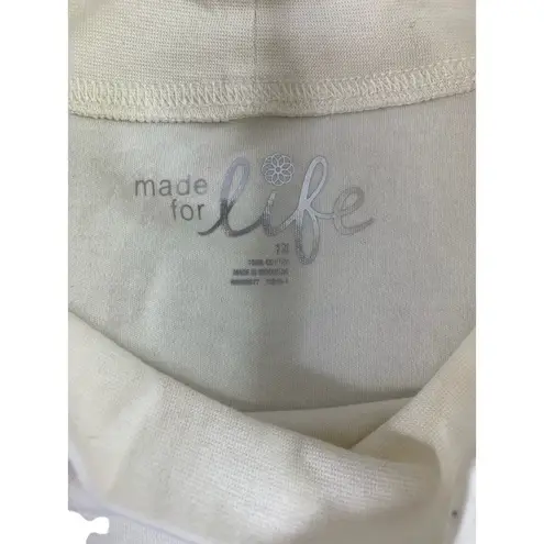 Made for life Women's Ivory Mock Neck Top