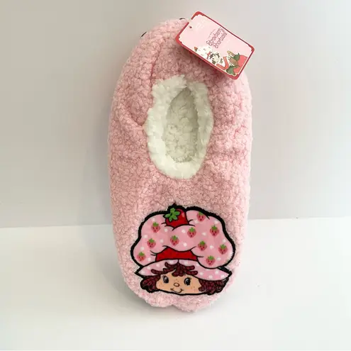 None Strawberry Shortcake Slipper Socks 7- 9 1/2 Cozy NWT Y2K Nostalgia Kidcore