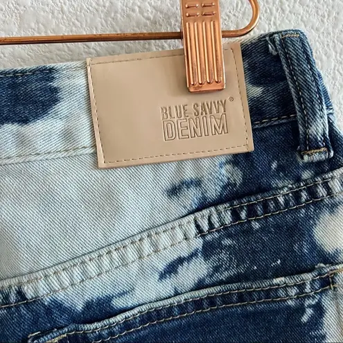 Blue Savvy NWT Acid Bleach Wash Denim Jean 100% Cotton Shorts 9 / 29