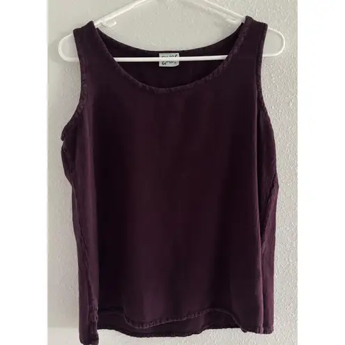 Oh My Gauze Tank Top Womens Small Purple 100% Cotton USA Minimalist Capsule
