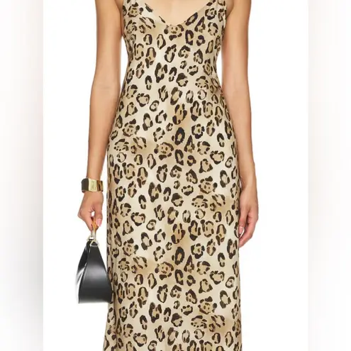 PQ Swim Leopard Print Midi Dress Tan