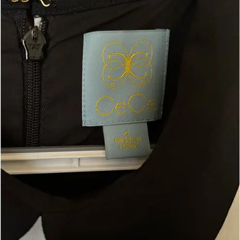 CeCe Black and white dress size 4