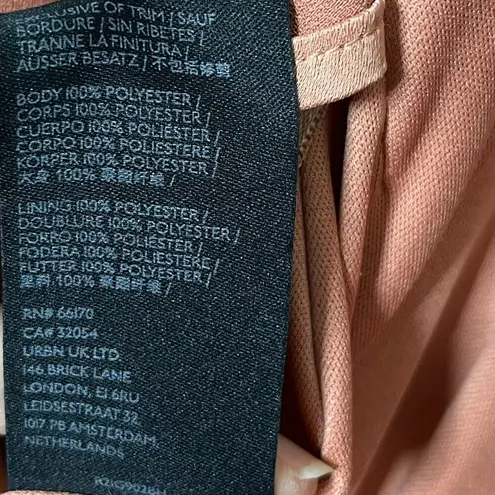 BHLDN Sedona Tansy Satin Charmeuse Ruffle Maxi Wrap Gown Sedona Sunset Size 10