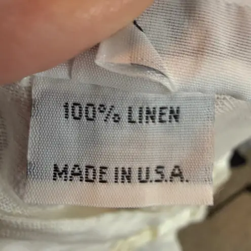 Bryn Walker white linen culottes pants cropped wide leg belted Sm Travel Resort