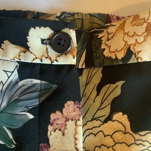 Vintage Y2K 90s Chapter One Black Flowered Pants Women’s Small