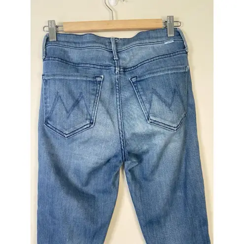 MOTHER Vamp Fray Jeans In Crack The Whip Wash Women’s Size 26 Preppy Classic Blue