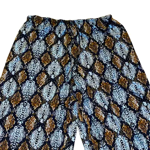 Jordan Taylor Jordon Taylor Snakeskin Wide Leg Pants