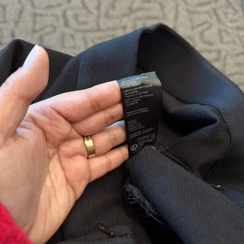 Anthropologie  High-Rise Flare Black Knit Pants