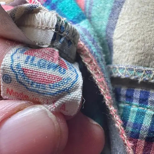 Made in USA Vintage Plaid Blazer Country Suburbans Heritage Core 14 100% cotton