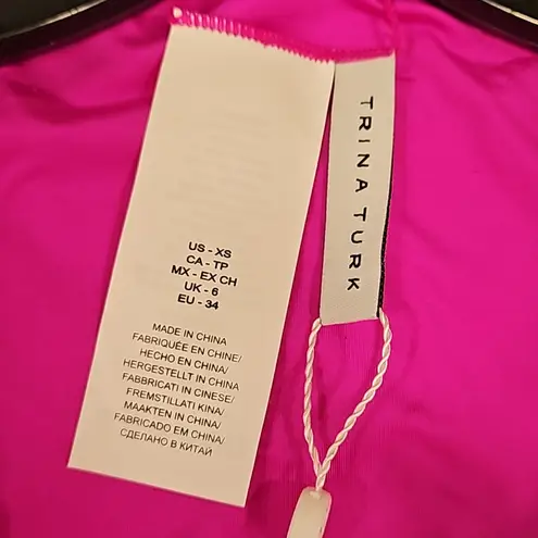 Trina Turk 💕💕 Bijou Solid Paddle Suit ~ Orchard Pink XS NWT