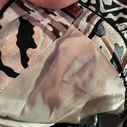 Maggy London by KENNETH NOLAN 💯SILK Multiple Print Design Blazer Jacket Size 10