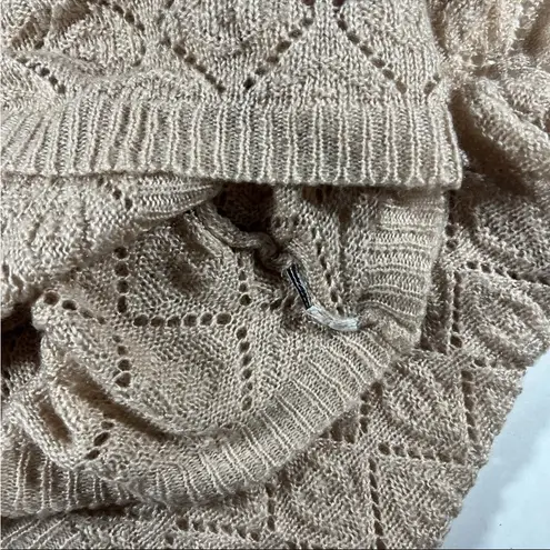 Circle Infinity Women’s Scarf Pink Chevron Knit Winter Layering Cozycore Hygge Size OS